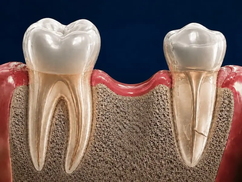 Dental Implants Tijuana - Before Missing tooth area before dental implant treatment in Tijuana