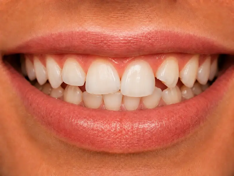 metal-braces-tijuana-before Crooked and misaligned teeth before metal braces treatment in Tijuana
