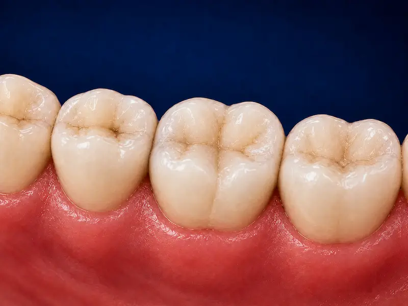 omposite-fillings-tijuana-after First molar restored with a tooth-colored composite filling in Tijuana.
