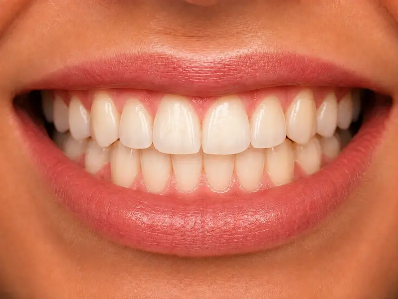 ortho-extractions-tijuana-after Aligned teeth after orthodontic extractions and treatment in Tijuana